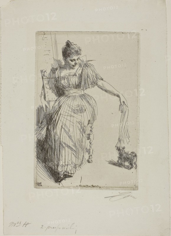 1893 Art Work -  Gerda Hagborg II - Anders Zorn.