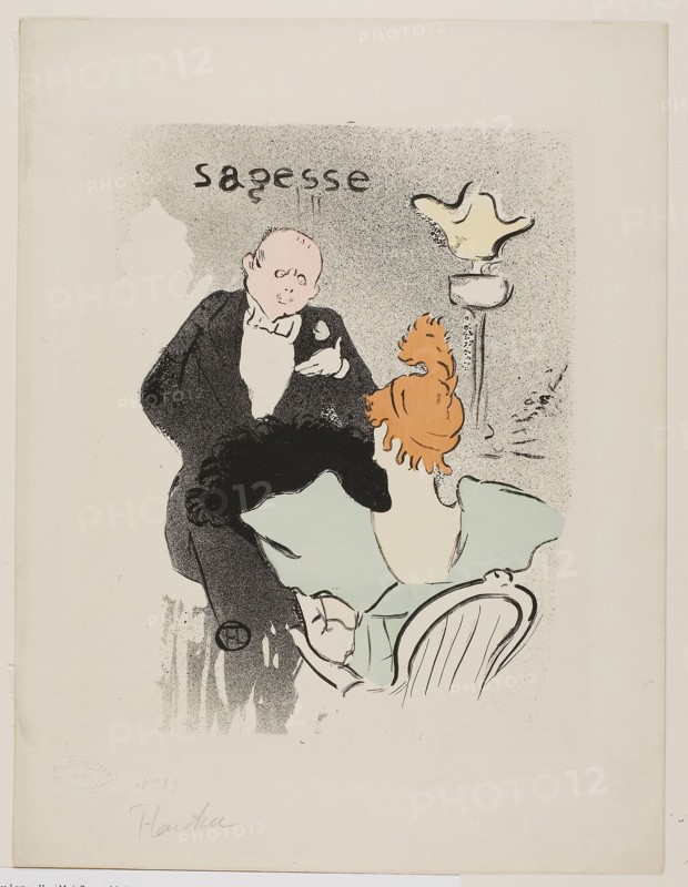 1893 Art Work -  Wisdom - Henri de Toulouse-Lautrec.
