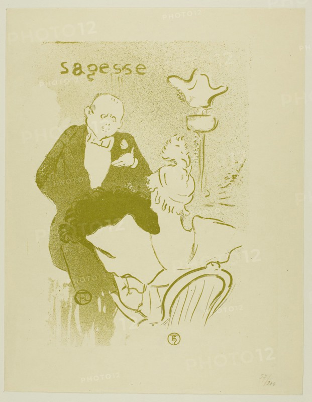 1893 Art Work -  Wisdom - Henri de Toulouse-Lautrec.