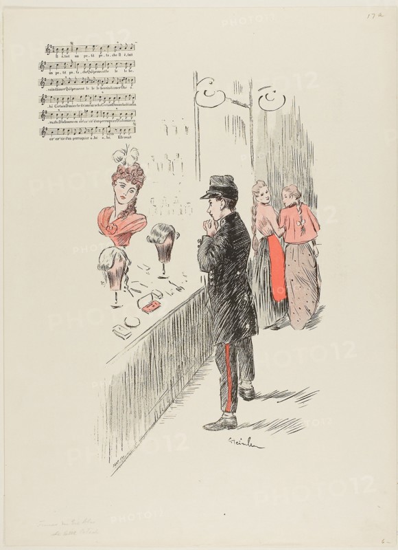 1893 Art Work -  Le Petit Potach - Theophile-Alexandre Pierre Steinlen.