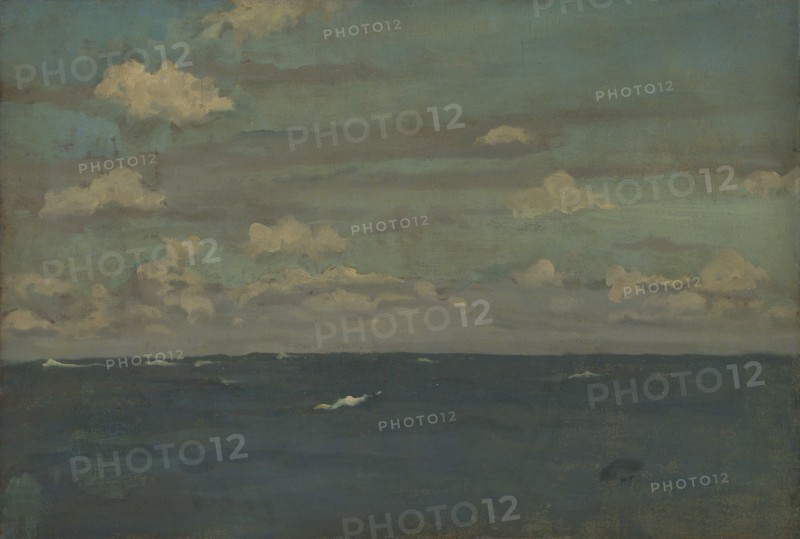 1893 Art Work -  Violet and Silver - The Deep Sea - James McNeill Whistler.