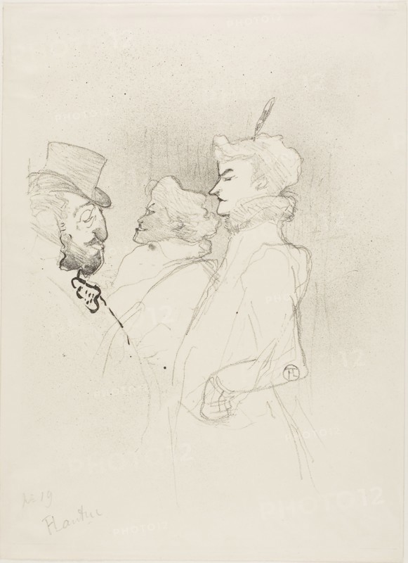 1893 Art Work -  Why Not?... Once Does Not Count - Henri de Toulouse-Lautrec.