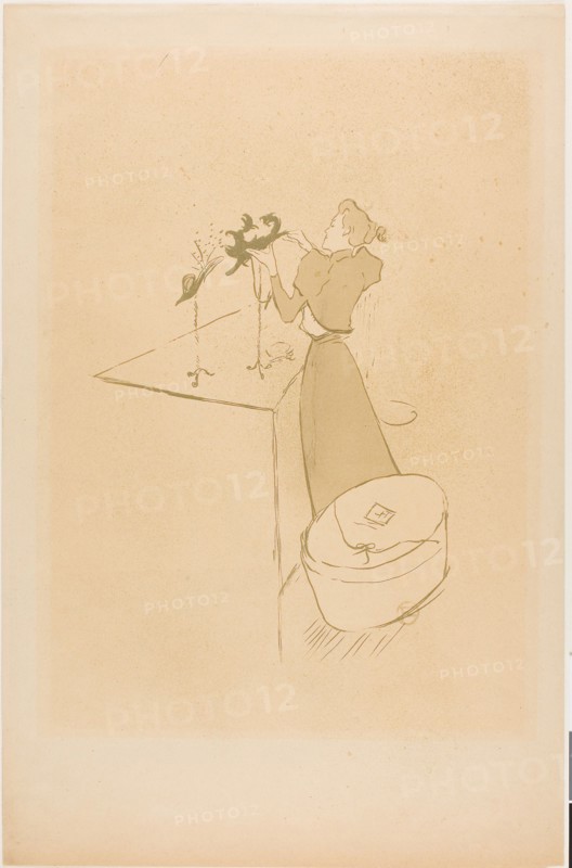 1893 Art Work -  The Milliner; Renee Vert Henri de Toulouse-Lautrec.