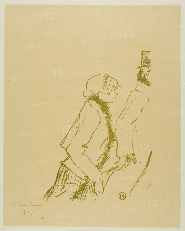 1893 Art Work -  Poor Street-Walker! - Henri de Toulouse-Lautrec.