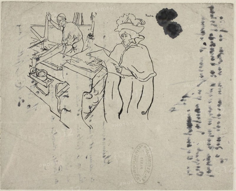 1893 Art Work -  Cover of L'Estampe originale; with notes - Henri de Toulouse-Lautrec.