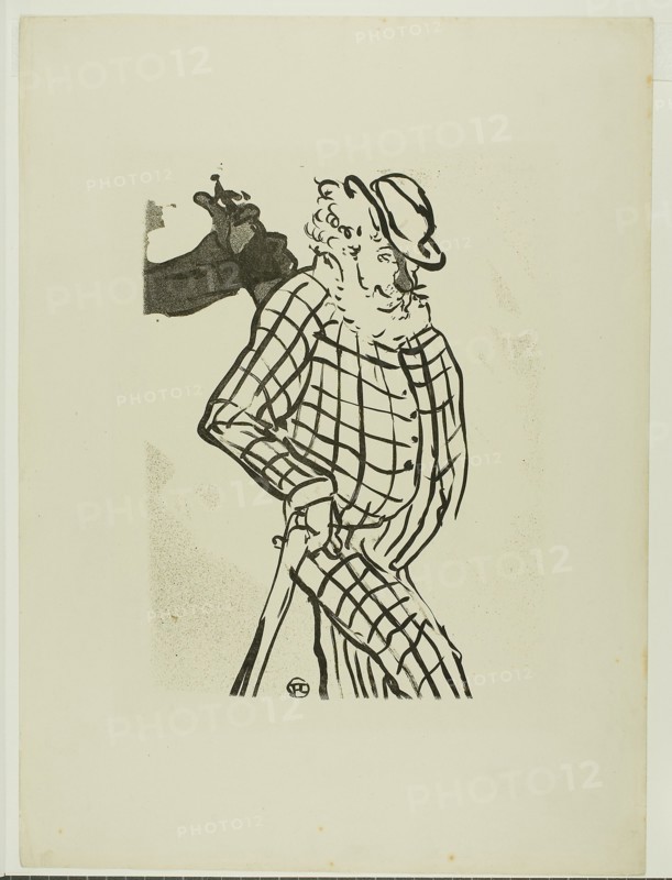 1893 Art Work -  American Singer; from Le Cafe-Concert - Henri de Toulouse-Lautrec.