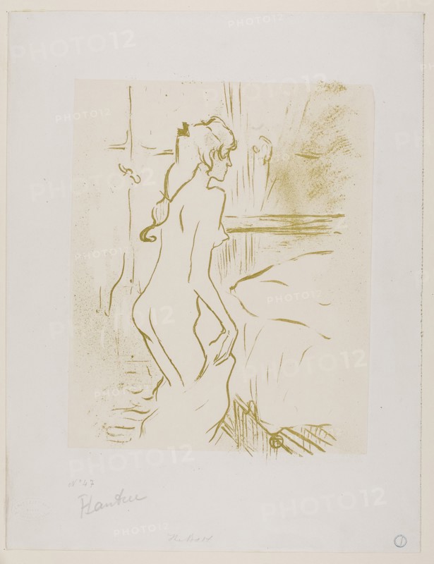 1893 Art Work -  Study of a Woman - Henri de Toulouse-Lautrec.