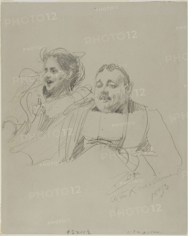 1893 Art Work -  Mr. and Mrs. Raymond Johnson - Anders Zorn.