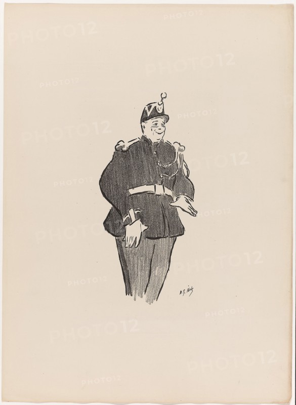 1893 Art Work -  Polin; from Le Cafe-Concert - Henri-Gabriel Ibels.
