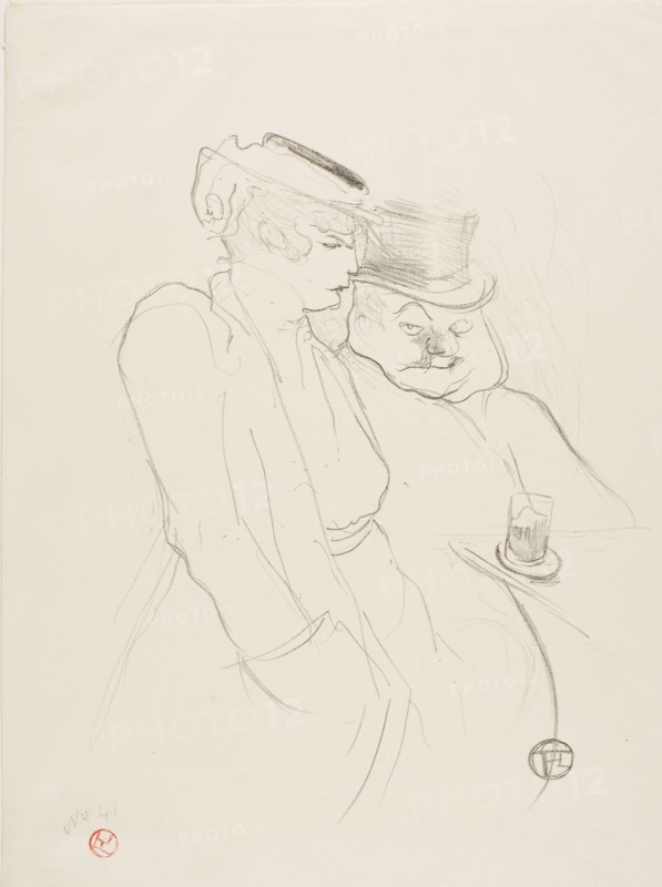 1893 Art Work -  In Their Forties Henri de Toulouse-Lautrec.