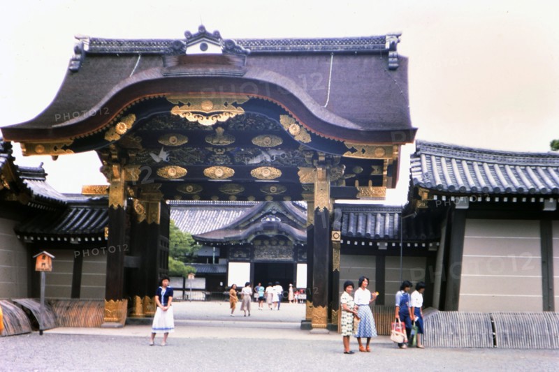 Karamon Gate at Nijo Castle in Kyoto Japan circa 1976.