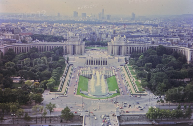 1972 France - (R) - Aerial view of Paris France circa early 1970s.