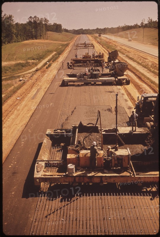 Highway Construction on I-55, 1972