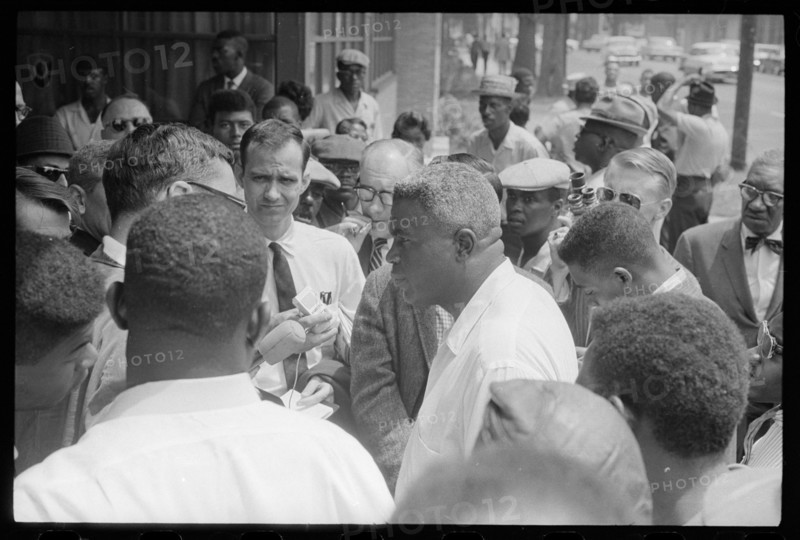 Jackie Robinson Speaking to Reporters