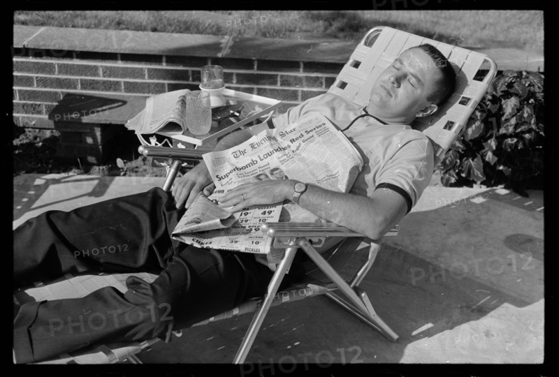 Man in Lounge Chair showing Indifference