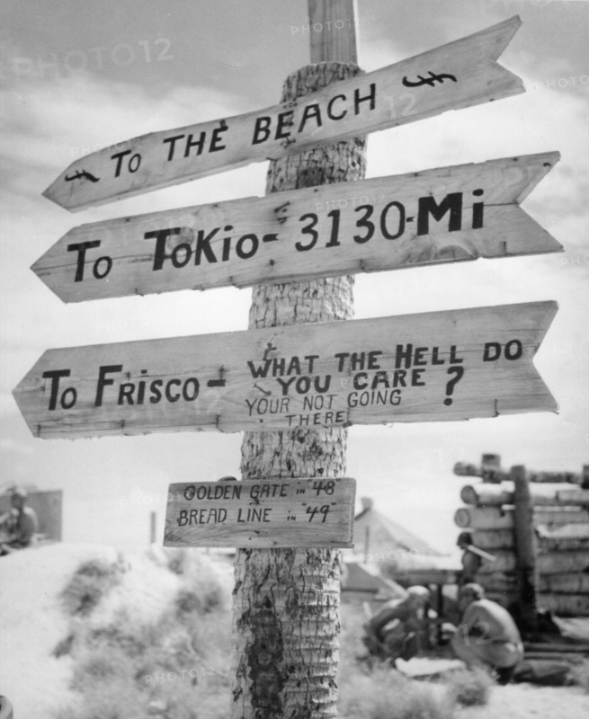 Sign on Tarawa Island