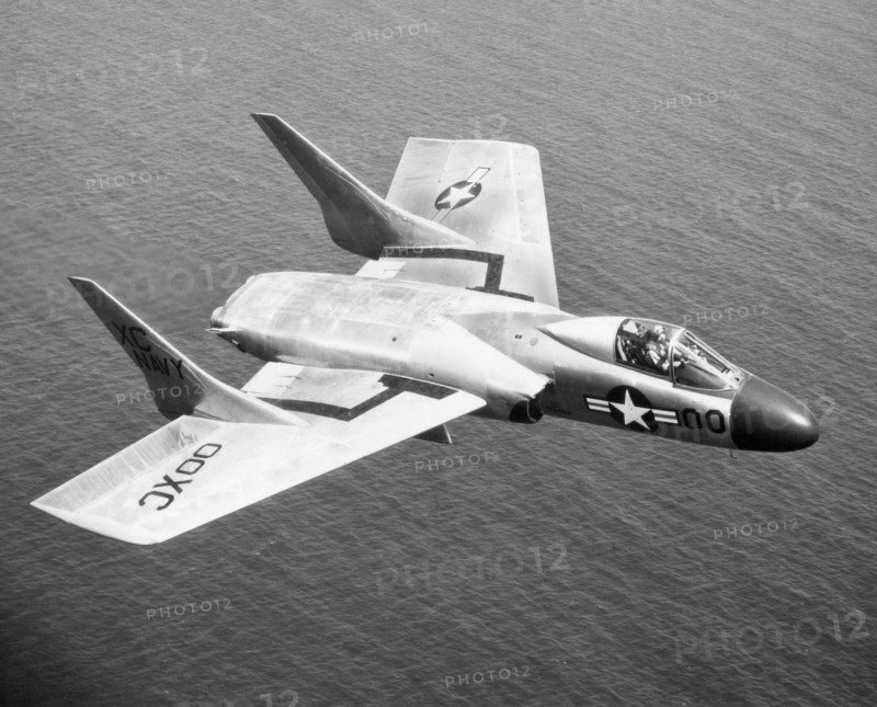 U.S. Navy F7U-3 Cutlass fighter plane