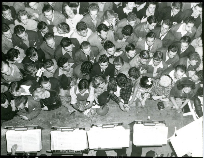 Crowd Listening to Benny Goodman Concert