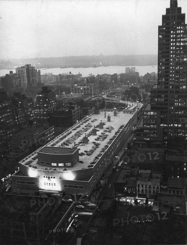 New York Bus Terminal At Dusk