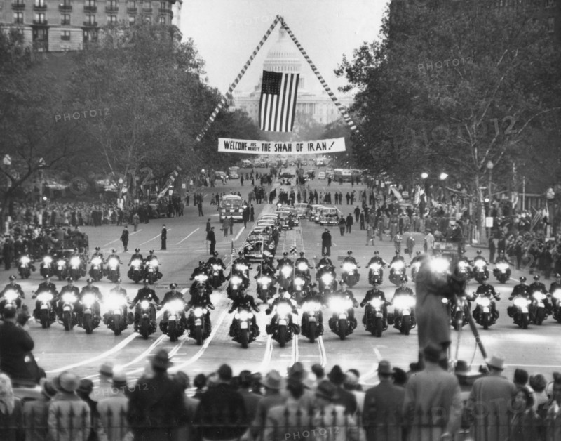 Shah of Iran visits Washington, DC