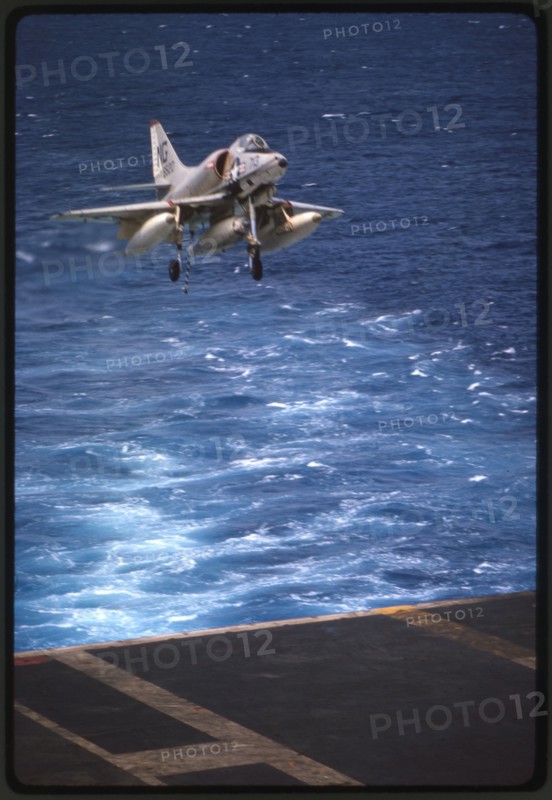 Skyhawk Lands On USS ENTERPRISE