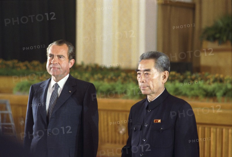 Nixon and Premier CHou En-lai