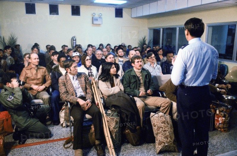 Evacuees from the US Embassy in Tehran