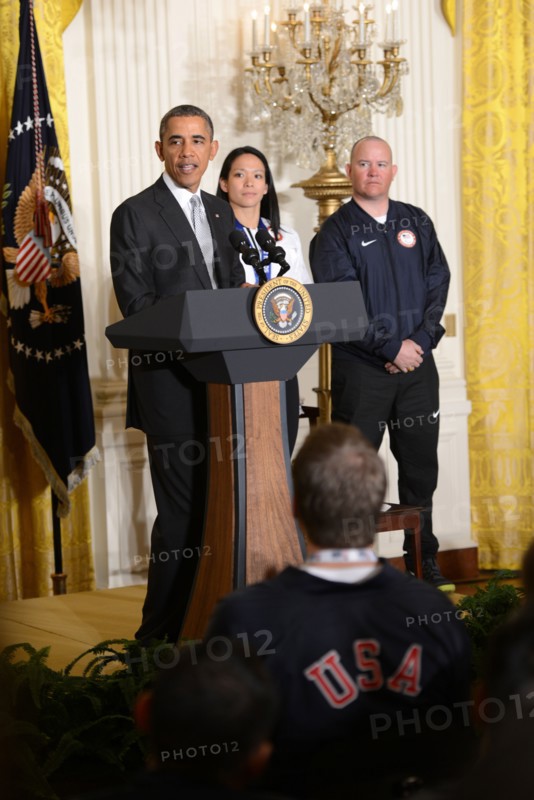 President Barack Obama speaks at a White House event