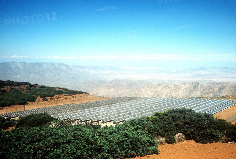 Solar panels installed at the station