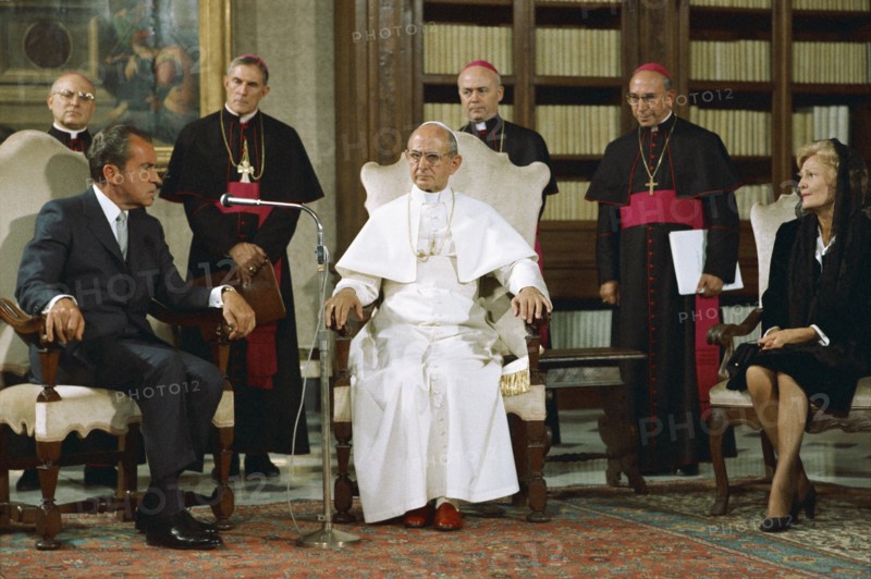 Pope Paul VI and President Nixon in 1970.