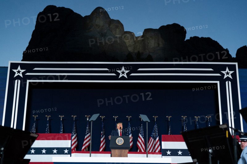 President Donald Trump visits Mount Rushmore