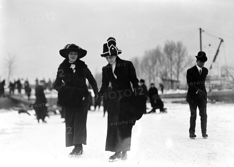Outdoor ice skating