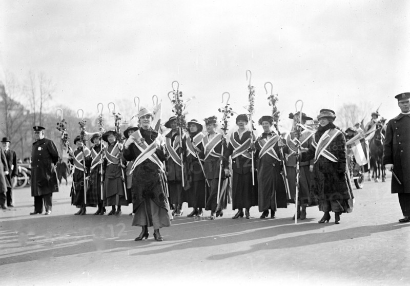 Woman suffrage march on Capitol