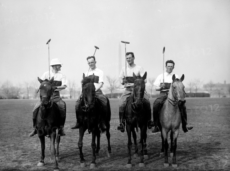 Polo Players on horses group photo