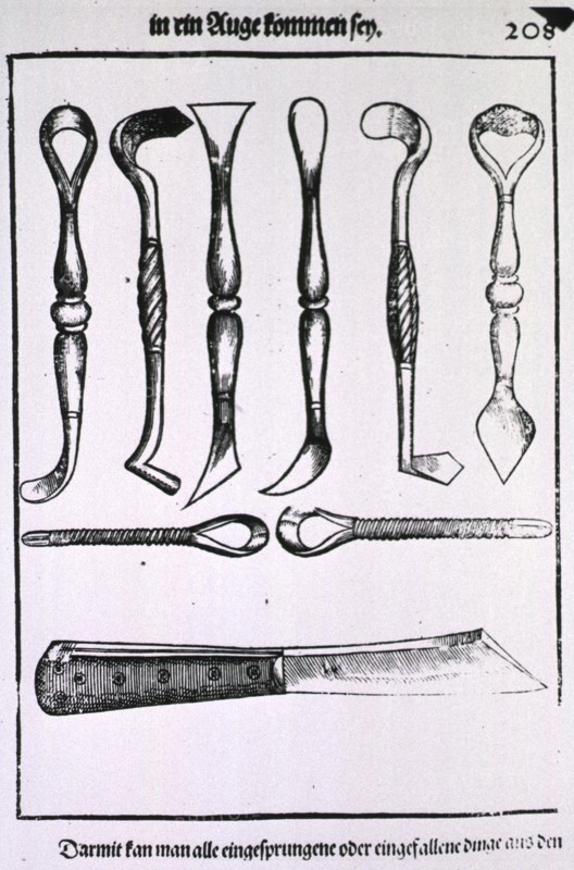 Various tools for eye surgery