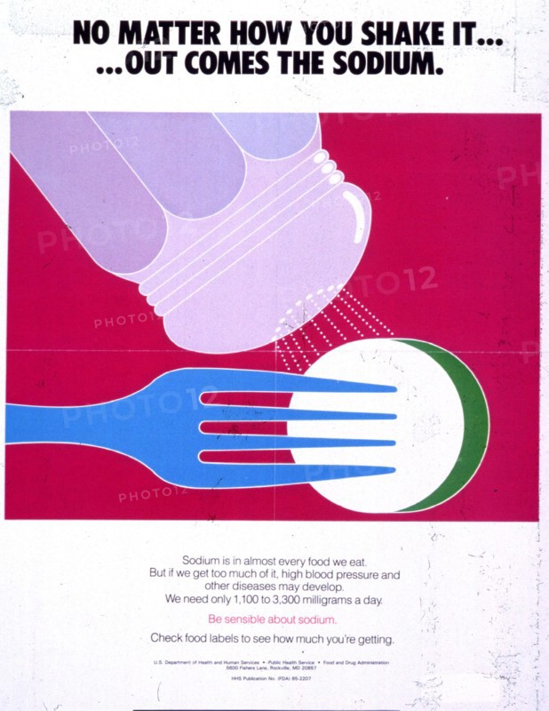 sodium poster - No matter how you shake it-- out comes the sodium