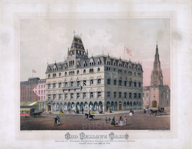 Odd fellows hall.