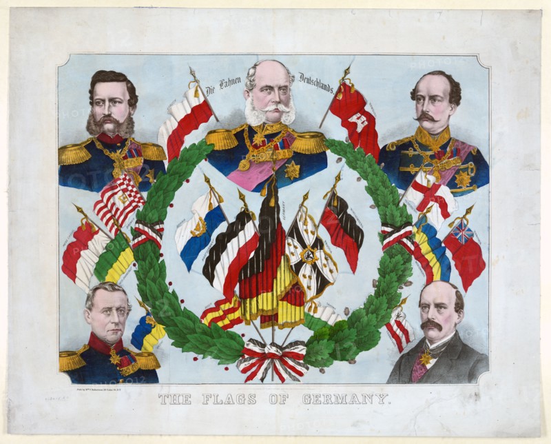 The flags of Germany