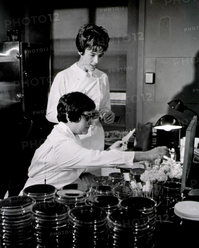Two female medical technicians