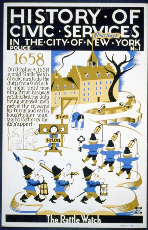 History of civic services in the city of New York Police No. 1 : The rattle watch