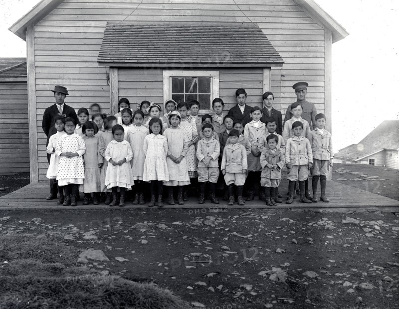 Pribilof Islands - St George School Students And Teachers.