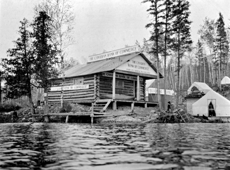 View of the Canadian Bank of Commerce building in Gowganda