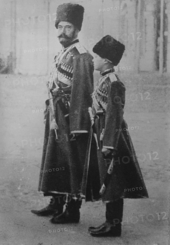 Photograph shows Czar Nicholas II