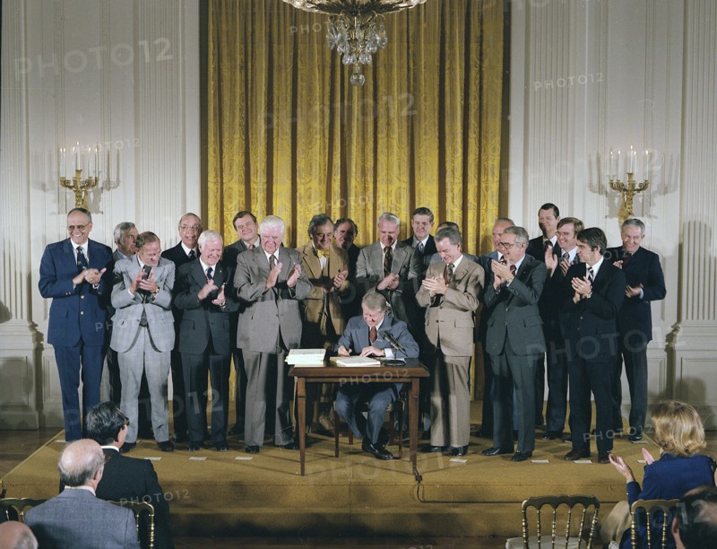 Jimmy Carter signs the National Energy Bills