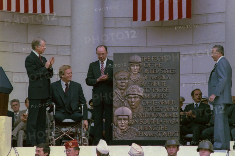 Jimmy Carter and Max Cleland