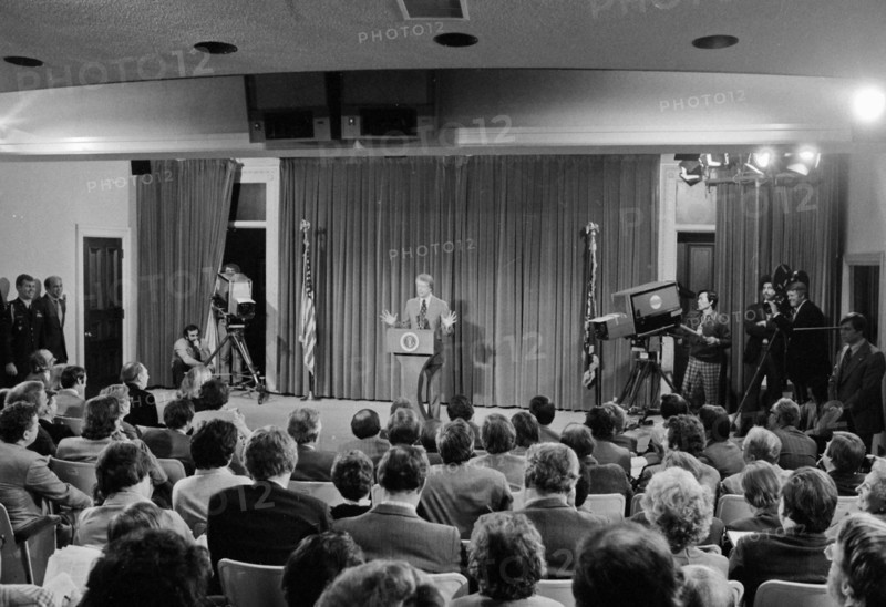 Jimmy Carter holds his first press conference