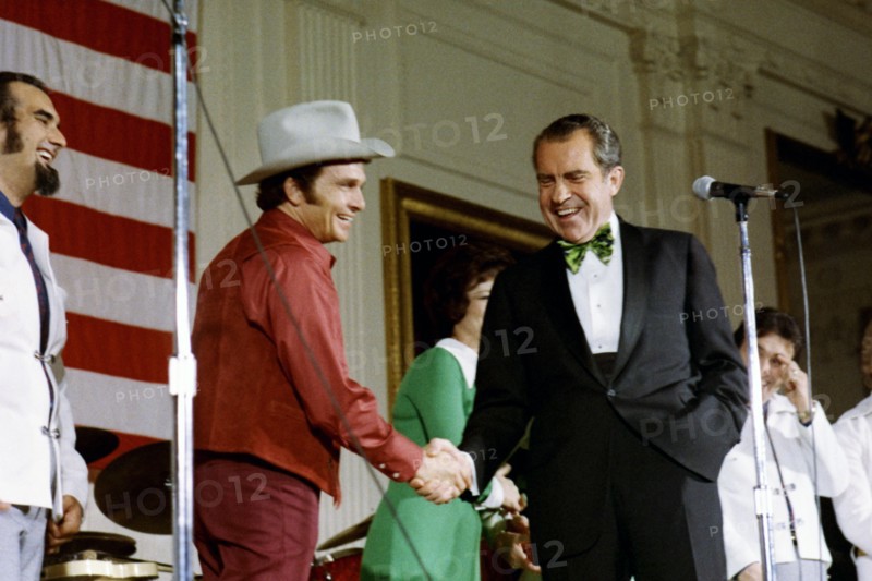 President Nixon and Merle Haggard.