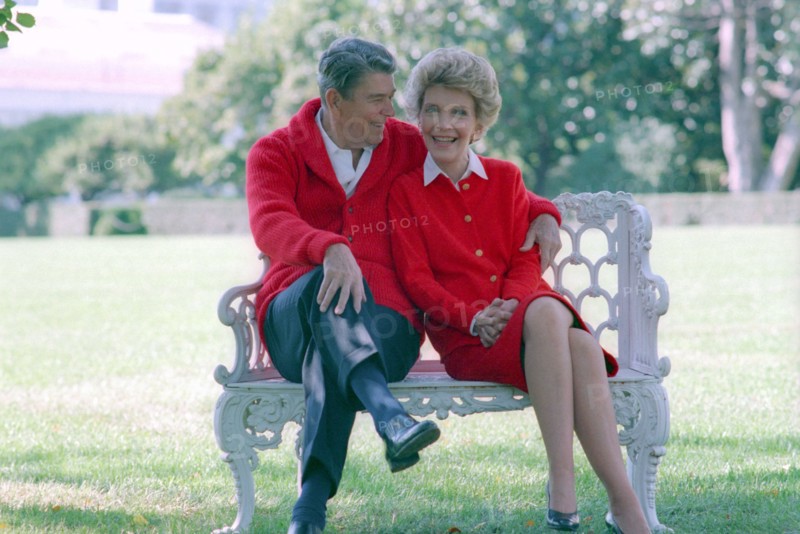 1988 President Reagan and Nancy Reagan Portrait.