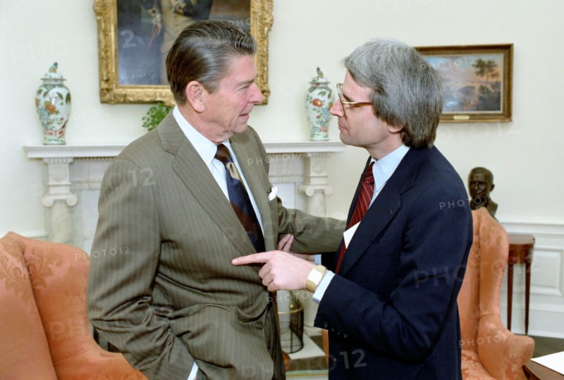 President Reagan and David Stockman.