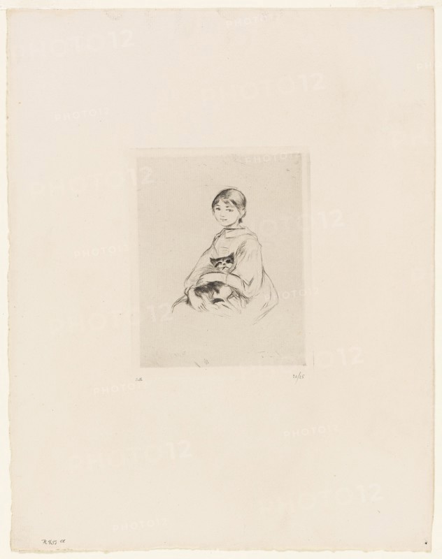 Young Girl with a Cat - 1889
